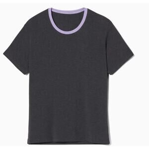 Jambys Adult JamTee XXL Short Sleeve Crew Neck Gray/Lavendar T-Shirt NWT